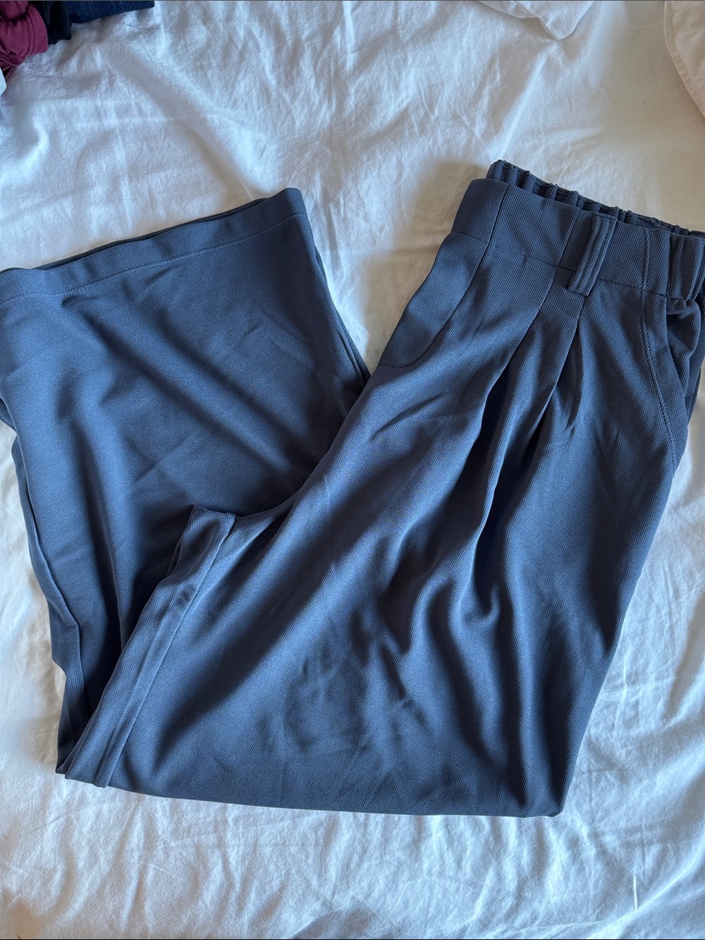 HALARA Navy Wide-Leg Women's Trousers
